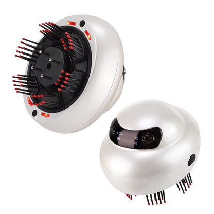 Portable 660nm Red Light Scalp Massager & Liquid Applicator with Mist Spray