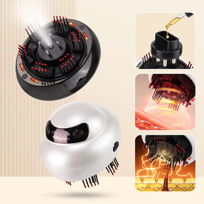 Portable 660nm Red Light Scalp Massager & Liquid Applicator with Mist Spray